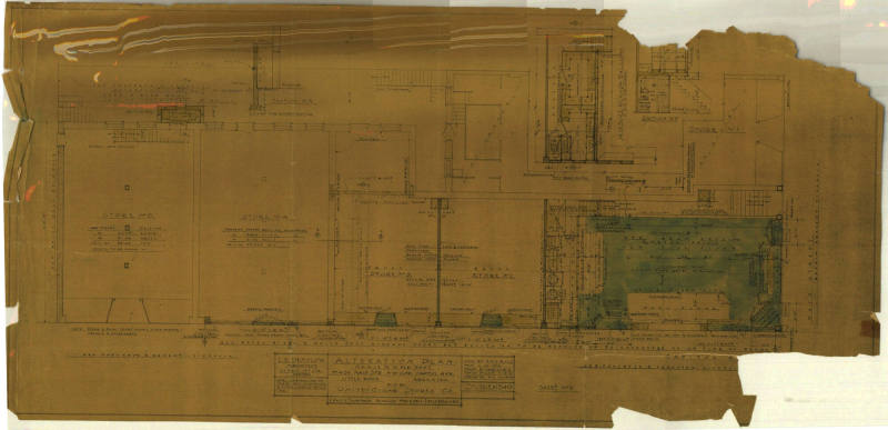 Drawing, Thompson Architectural - United Cigar Store, Little Rock