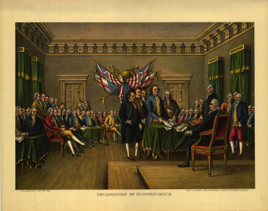 Print, Lithographic - "Declaration of Independence"