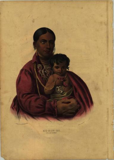 Print, Lithographic - "Mo-Hon-Go  Osage Woman"