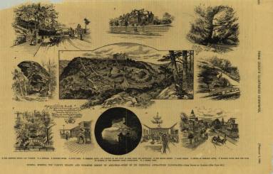 Print, Wood Engraved - "Eureka Springs, The Famous Health and Pleasure Resort"