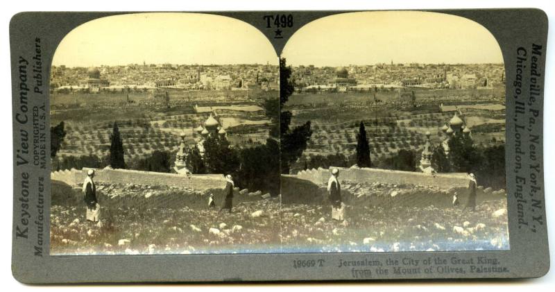 Stereoview - Jerusalem, Palestine