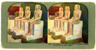 Stereoview, Cairo Museum in Egypt