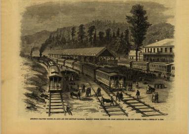 Print, Wood Engraved - "Arkansas Malvern Station"