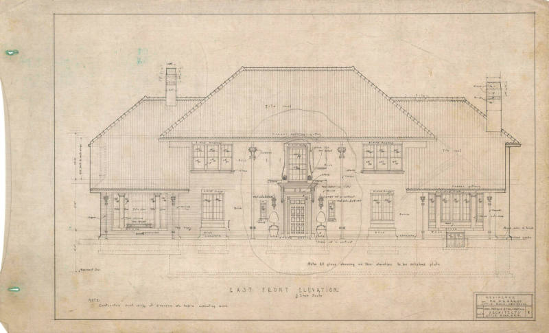 Drawing, Thompson Architectural - M.W. Hardy, Little Rock