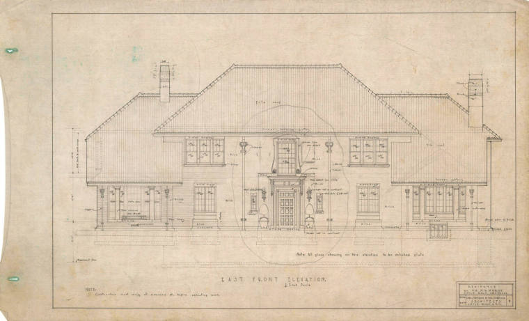 Drawing, Thompson Architectural - M.W. Hardy, Little Rock