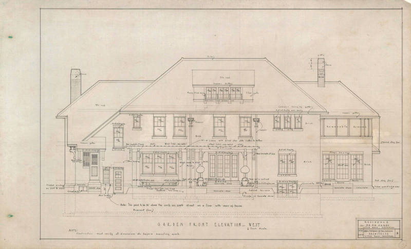 Drawing, Thompson Architectural - M.W. Hardy, Little Rock