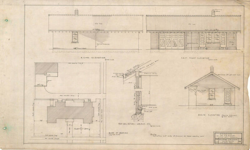 Drawing, Thompson Architectural - M.W. Hardy, Little Rock