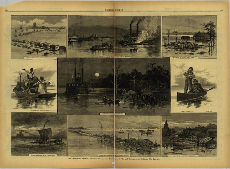 Print, Engraved - "The Mississippi Floods"