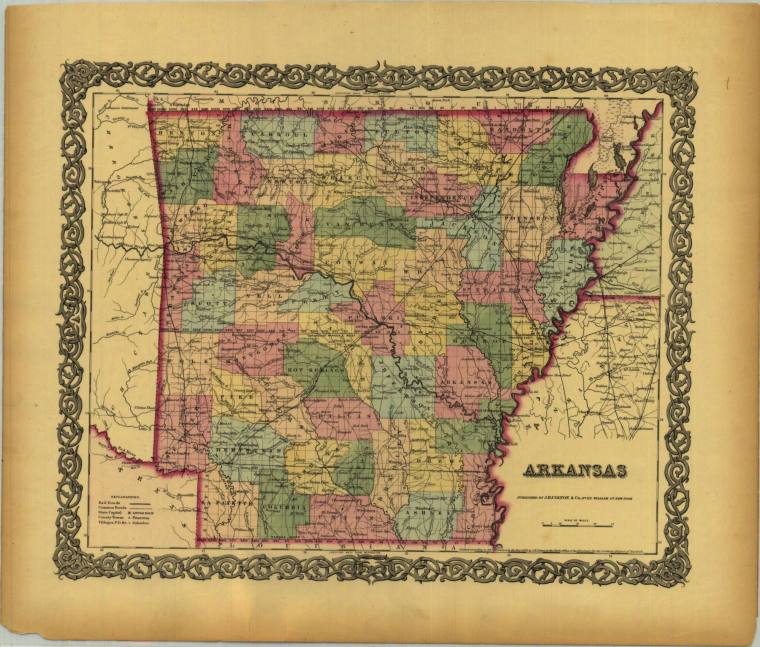 Map, Arkansas