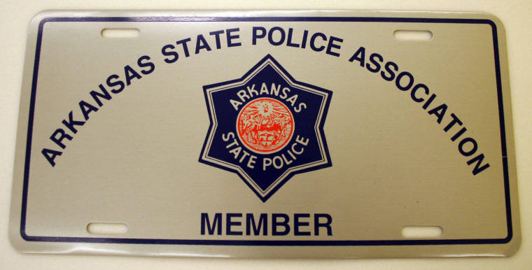 Plate, Arkansas State Police License