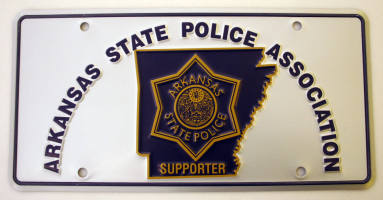 Plate, Arkansas State Police License