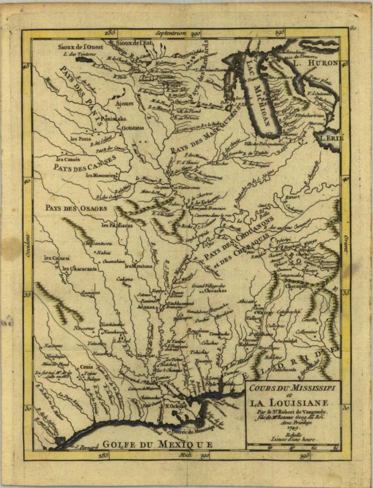 Map, Arkansas Territory