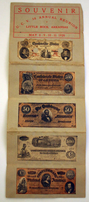 Souvenir Confederate Scrip, 1928 U.C.V.