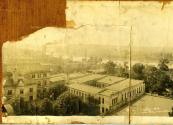 View, Mounted Aerial of Little Rock Showing Old State House