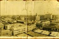 View, Mounted Aerial of Little Rock Showing Old State House