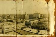 View, Mounted Aerial of Little Rock Showing Old State House