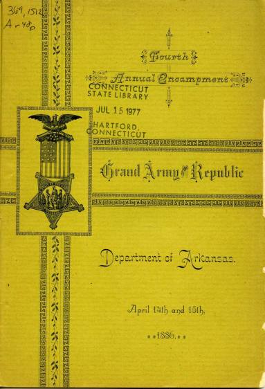 Booklet, G.A.R. 4th Annual Encampment, Dept. of Arkansas