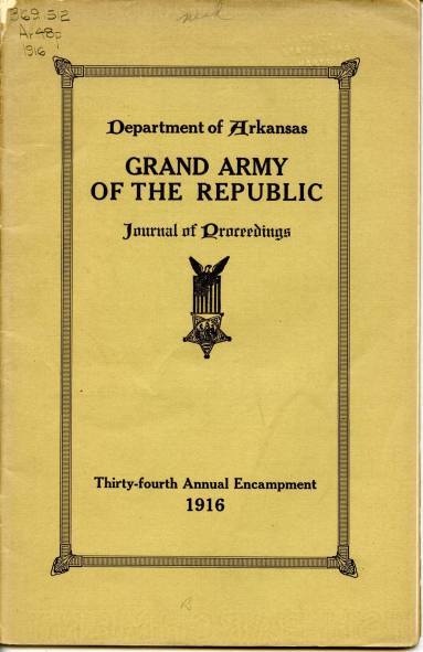 Booklet, G.A.R. Journal of Proceedings