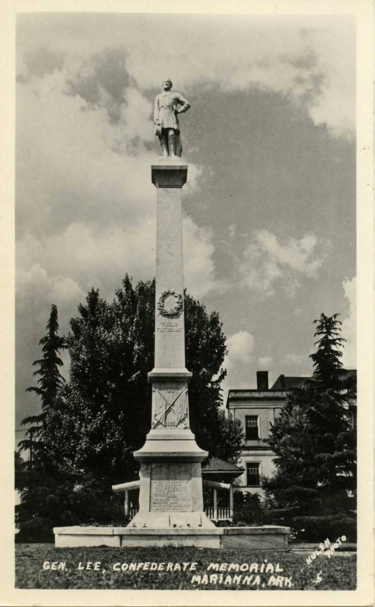 Postcard, Confederate Memorial - Marianna, Arkansas