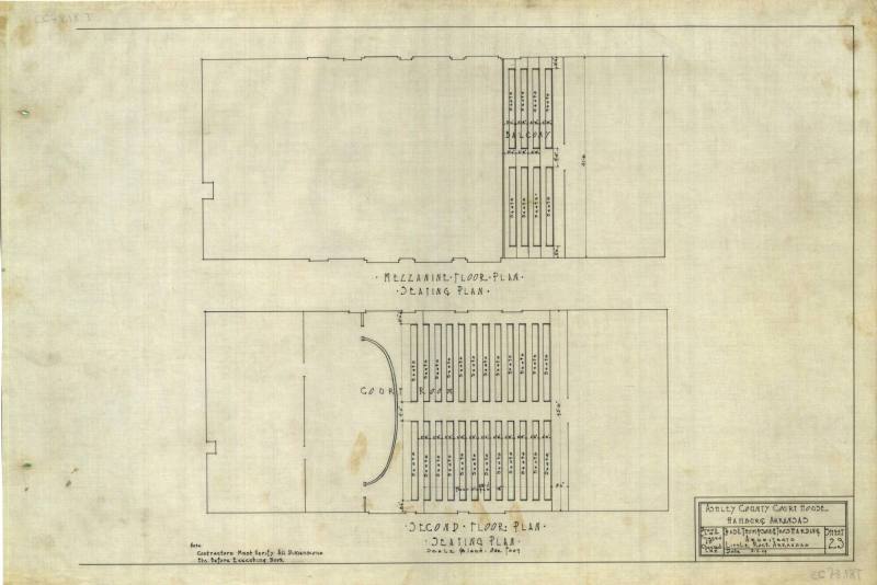 Drawing, Thompson Architectural - Ashley County Courthouse