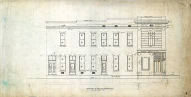 Drawing, Thompson Architectural - Carlisle Bank & Masons Bldg.