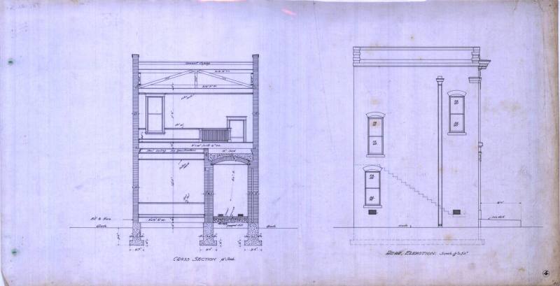 Drawing, Thompson Architectural - Carlisle Bank & Masons Bldg.