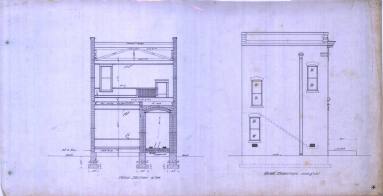 Drawing, Thompson Architectural - Carlisle Bank & Masons Bldg.