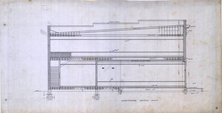 Drawing, Thompson Architectural - Carlisle Bank & Masons Bldg.