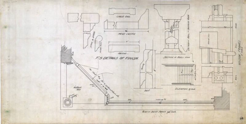 Drawing, Thompson Architectural - Carlisle Bank & Masons Bldg.