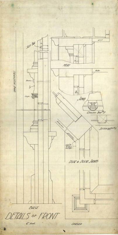 Drawing, Thompson Architectural - Carlisle Bank & Masons Bldg.