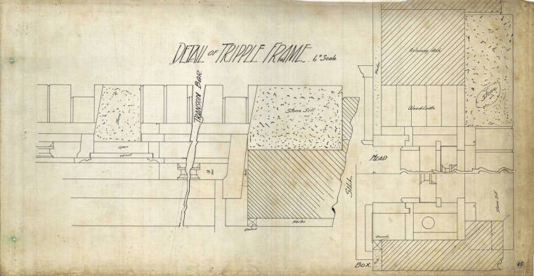 Drawing, Thompson Architectural - Carlisle Bank & Masons Bldg.