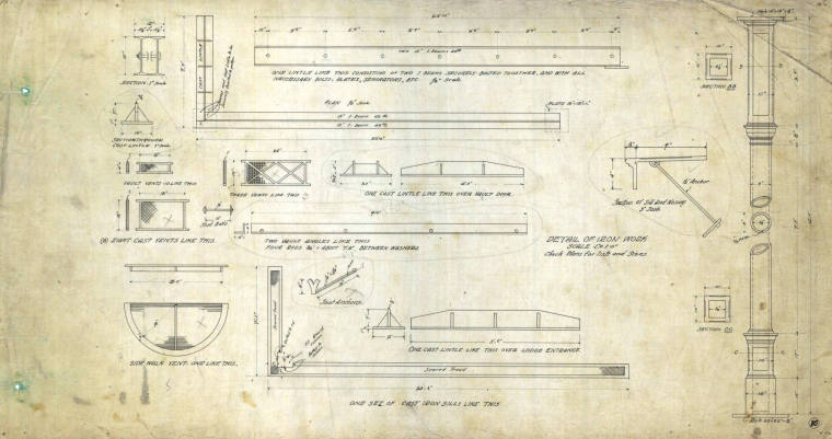 Drawing, Thompson Architectural - Carlisle Bank & Masons Bldg.