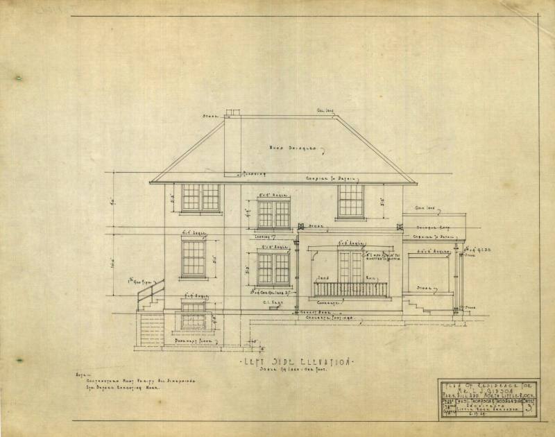 Drawing, Thompson Architectural - L.G. Gibson, North Little Rock