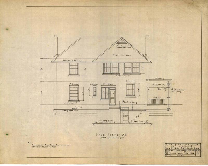 Drawing, Thompson Architectural - L.G. Gibson, North Little Rock