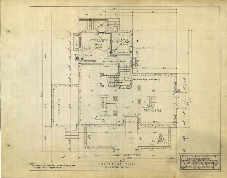 Drawing, Thompson Architectural - L.G. Gibson, North Little Rock