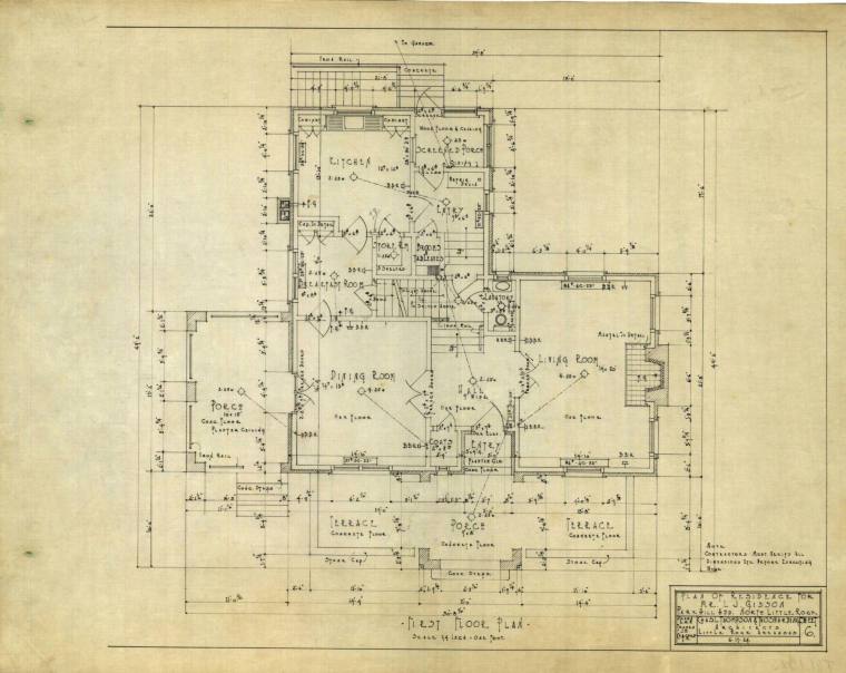 Drawing, Thompson Architectural - L.G. Gibson, North Little Rock