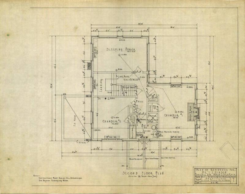 Drawing, Thompson Architectural - L.G. Gibson, North Little Rock