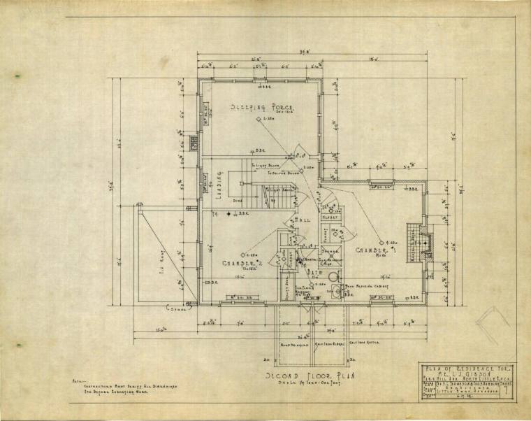 Drawing, Thompson Architectural - L.G. Gibson, North Little Rock