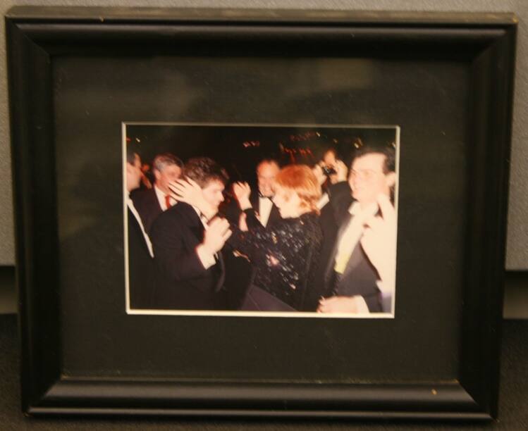 Photograph, Butch Stone, Shirley MacLaine and Roger Clinton