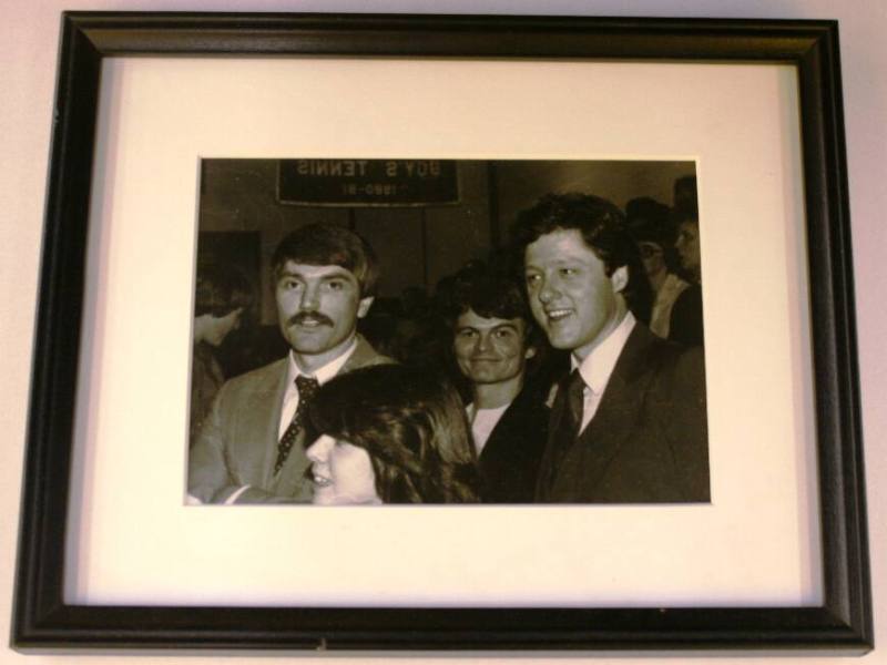 Photograph, Butch Stone and Bill Clinton