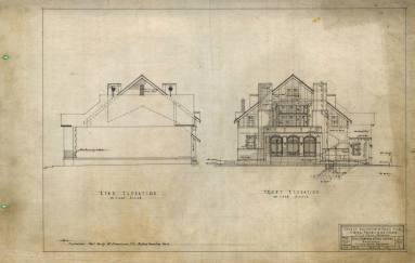 Drawing, Thompson Architectural - Central Presb. Church, Little Rock