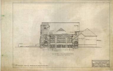 Drawing, Thompson Architectural - Central Presb. Church, Little Rock