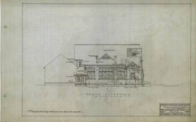 Drawing, Thompson Architectural - Central Presb. Church, Little Rock