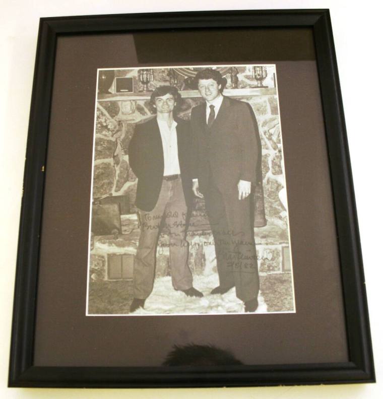 Photograph, Bill Clinton and Butch Stone