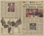 Newspaper Clippings, Arkansas Democrat Gazette - Clinton Inauguration