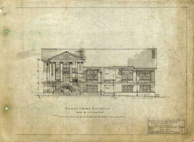 Drawing, Thompson Architectural - Dewitt Methodist Episcopal Church