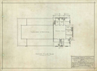 Drawing, Thompson Architectural - Dewitt Methodist Episcopal Church