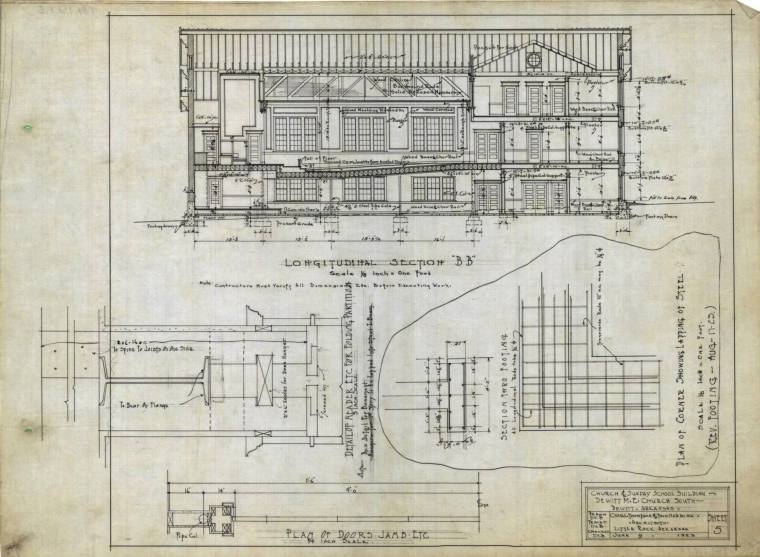 Drawing, Thompson Architectural - Dewitt Methodist Episcopal Church