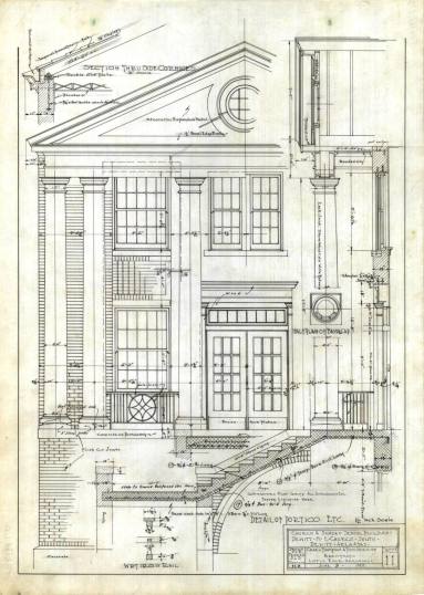 Drawing, Thompson Architectural - Dewitt Methodist Episcopal Church