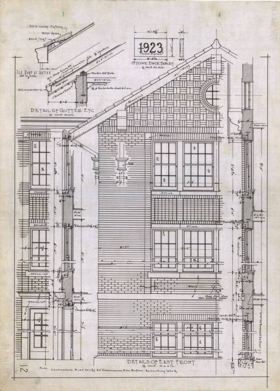 Drawing, Thompson Architectural - Dewitt Methodist Episcopal Church